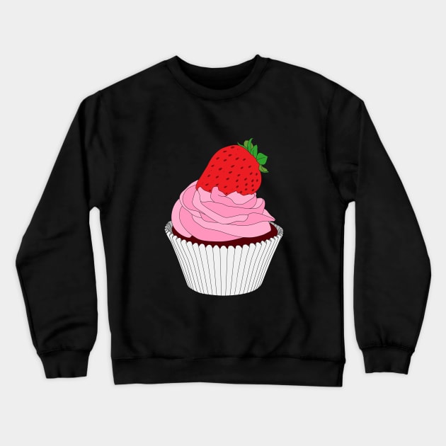 Strawberry Cupcakes Forever Crewneck Sweatshirt by inbis